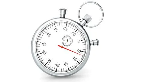 Classic stopwatch isolated on white background Stock-Illustration