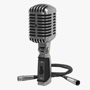 Classic Studio Microphone Set 3D Model