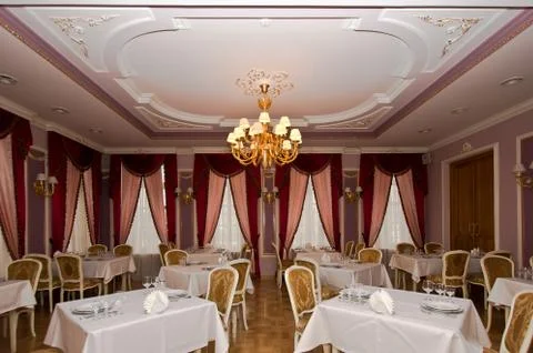 Classic style interior of restaurant Foto stock