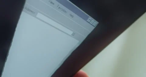 Classic style internet browser interface, presentation Stock-Footage 313439903