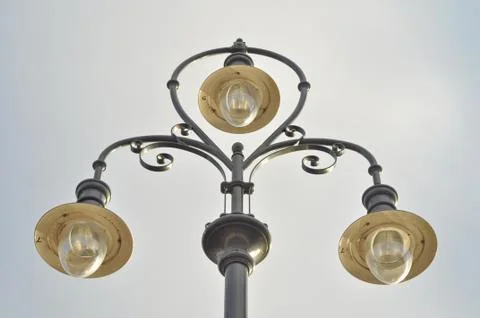 Classic style lamp post Stock Photos