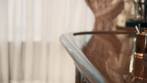 Classic Style Luxury Office Table Video stock 99560679