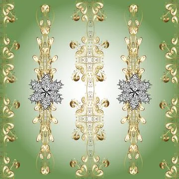 Classic style. Vector sketch. Seamless in Baroque style. Beautiful pattern for t Illustrazione stock