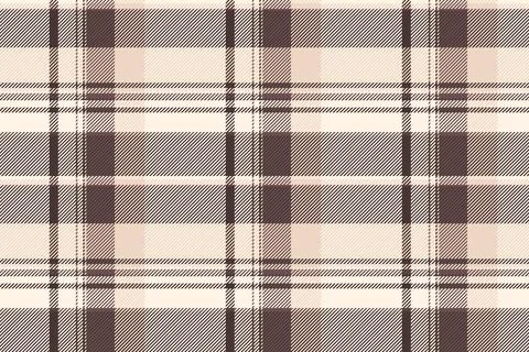Classic, subtle plaid pattern in brown  cream tones. Versatile backdrop for t Stock Illustration