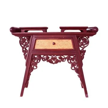 Classic table. isolated on white Stock Photos