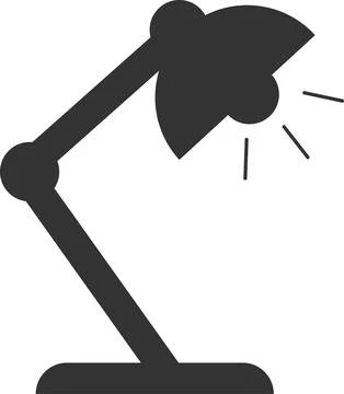 Classic table lamp icon. Stock Illustration