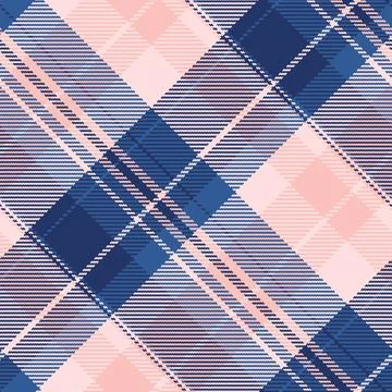 Classic tartan pattern in blue and pink hues. A versatile texture suitable fo Stockillustratie