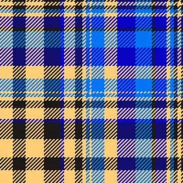 Classic tartan pattern. Blue, black and beige woven texture. Ideal for textil Stock Illustration
