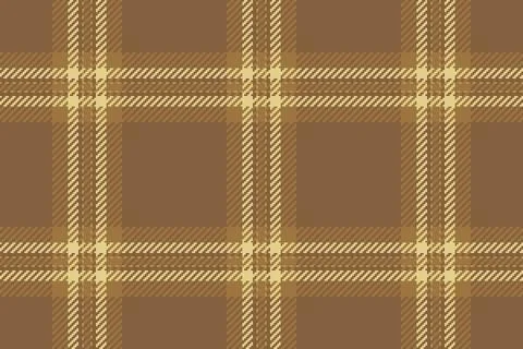 Classic tartan pattern in brown  tan hues. Timeless textile design. Perfect f Stock Illustration