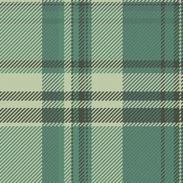 Classic tartan pattern in cool green tones. Timeless textile design perfect f Stock Illustration