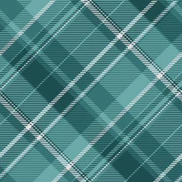 Classic tartan pattern in cool teal hues. Perfect for backgrounds, textiles,  Illustrazione stock
