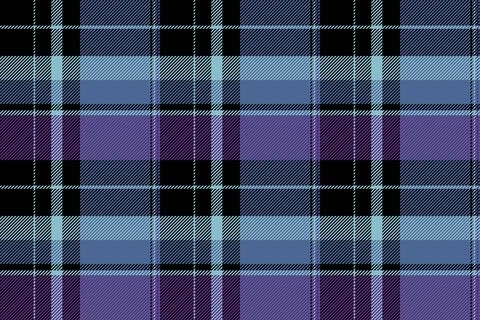 Classic tartan pattern in deep blues, purples, and black. Timeless, versatile Stock Illustration