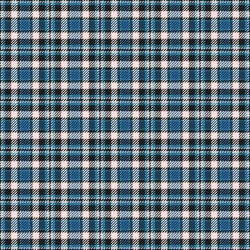 Classic tartan pattern featuring blue, black and white hues. Ideal for textil Stock Illustration