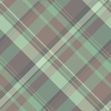 Classic tartan pattern with muted green, brown and grey tones. Traditional pl Stockillustratie