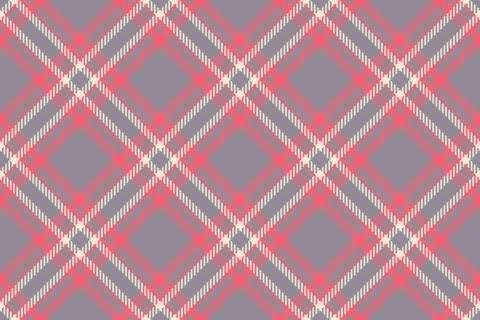 Classic tartan pattern with pink and white lines on a grey background. Use fo 스톡 일러스트