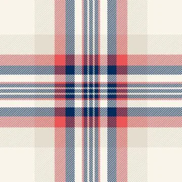 Classic tartan pattern in red, navy and beige. Great for backgrounds, textile Illustrazione stock