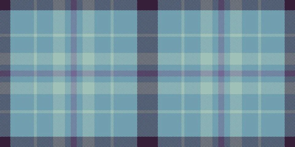 Classic tartan pattern in soft blue hues. Ideal for backgrounds, textiles, an Illustrazione stock