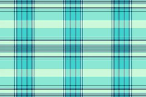 Classic tartan pattern with teal, blue, and cream colors. Textile background  Ilustración de archivo