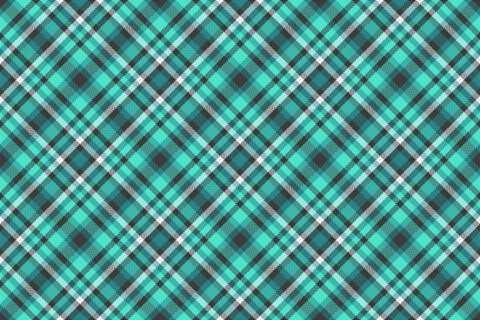 Classic tartan pattern in turquoise, grey and white. Perfect for backgrounds, Illustrazione stock