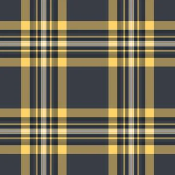 Classic tartan pattern in warm yellow and gray. Timeless check design perfe.. Stock Illustration