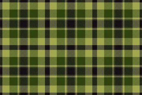 Classic tartan pixel pattern in green tones. Great for backgrounds, apparel,  Stock Illustration