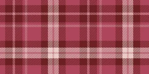 Classic tartan plaid pattern in deep red and pink tones with overlapping geom Stock Illustration
