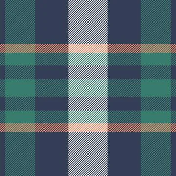 Classic tartan plaid pattern in green, navy, and coral. Versatile design for  Illustrazione stock