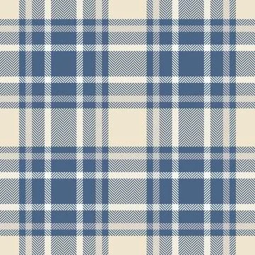 Classic tartan plaid pattern. Seamless texture of textile in hues of blue and 스톡 일러스트