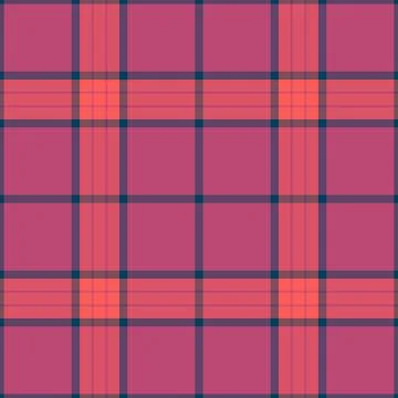 Classic tartan plaid pattern in shades of rose, coral, and blue. Great for .. Stock Illustration