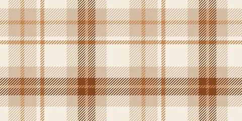 A classic tartan plaid pattern in soft beige and brown hues with a crisscro.. Stock Illustration