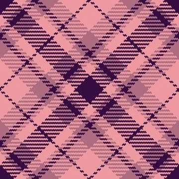 Classic tartan plaid pattern in soft rose and rich purple. Textile design gre Illustrazione stock