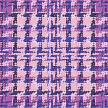 Classic tartan plaid pattern. Soft pink, purple and blue hues create a calmin Stock Illustration