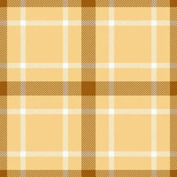 Classic tartan plaid pattern in warm tan and neutral hues. Seamless design fo Stock Illustration
