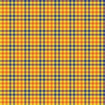 Classic Tartan plaid textile pattern design in yellow and orange for fashio.. Stock Illustration