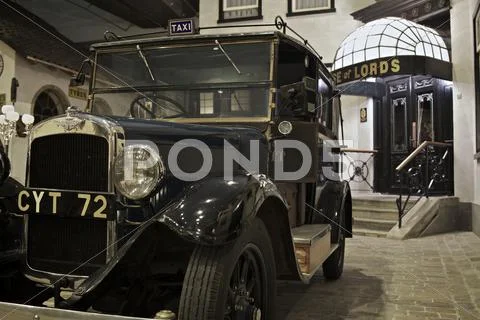 Classic taxi car Stock Photos