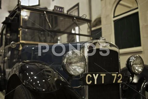 Classic taxi car Stock Photos