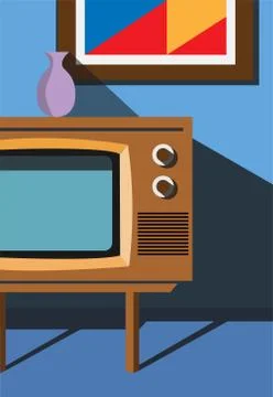 Classic television Stock Illustration