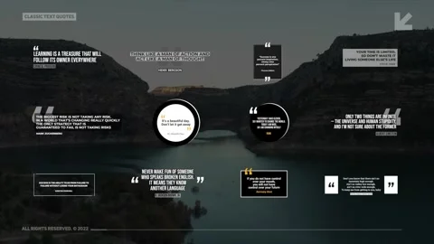 Classic Text Quotes After Effects素材