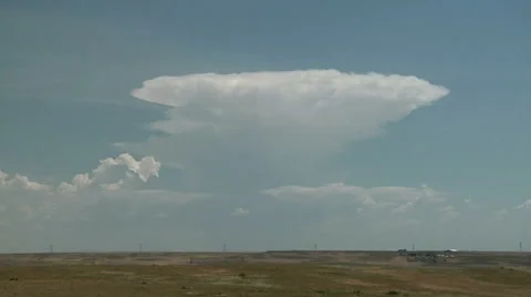 Classic Thunderhead Anvil Stock Footage 54737906