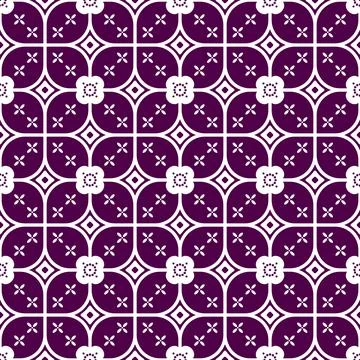 Classic traditional batik tile pattern 库存插图