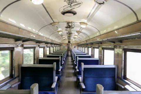 Classic train seats Stock-Fotos