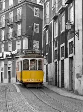 Classic tram. Stock Photos
