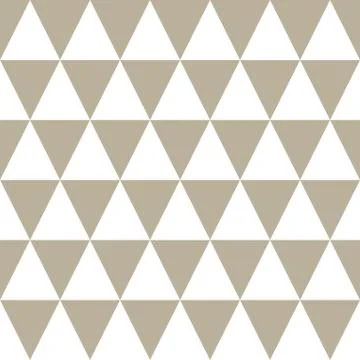 Classic Triangle Geometric Vector Repeated Seamless Pattern, in Neutral Beige イラスト素材