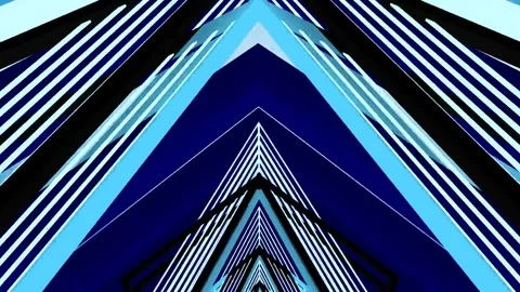 Classic Triangles Loop Tunnel Motion Background Video stock 277338232