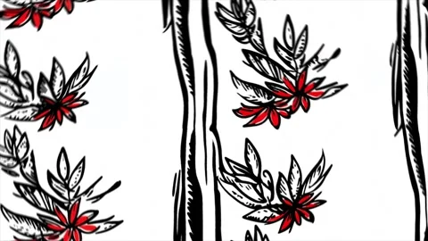 Classic Tropical Pattern – Rotation Motion Animation Video stock 306388015