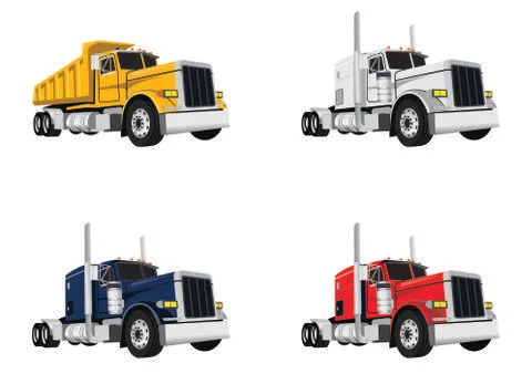 Classic truck design vector Stock Illustration