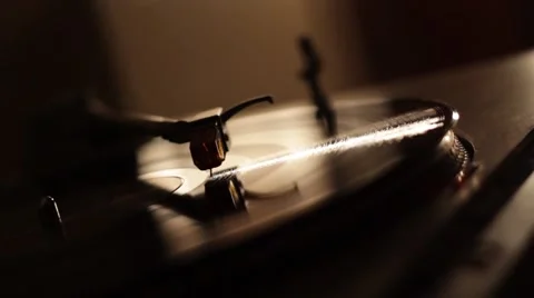 Classic Turntable Ending Video stock 55759221