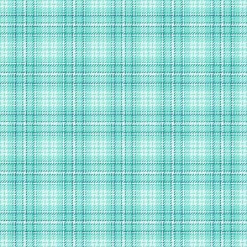 Classic turquoise plaid pattern. Seamless textile design with woven texture.  Stock Illustration