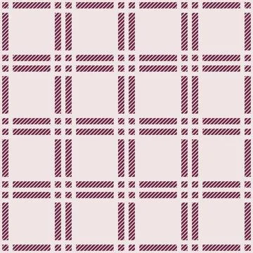 Classic tweed plaid style pattern. Geometric check tablecloth Stock Illustration