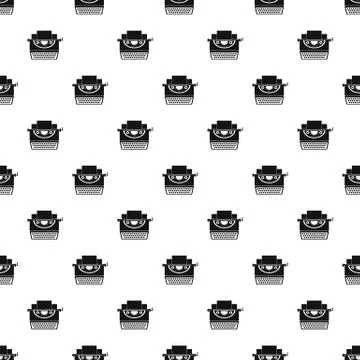 Classic typewriter pattern seamless Illustrazione stock